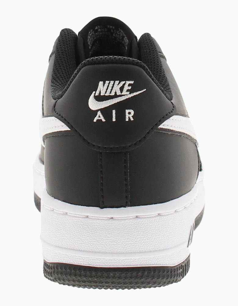 Nike Junior Childrens Trainers Air Force 1 Lv8 2 Lace Up black white UK Size