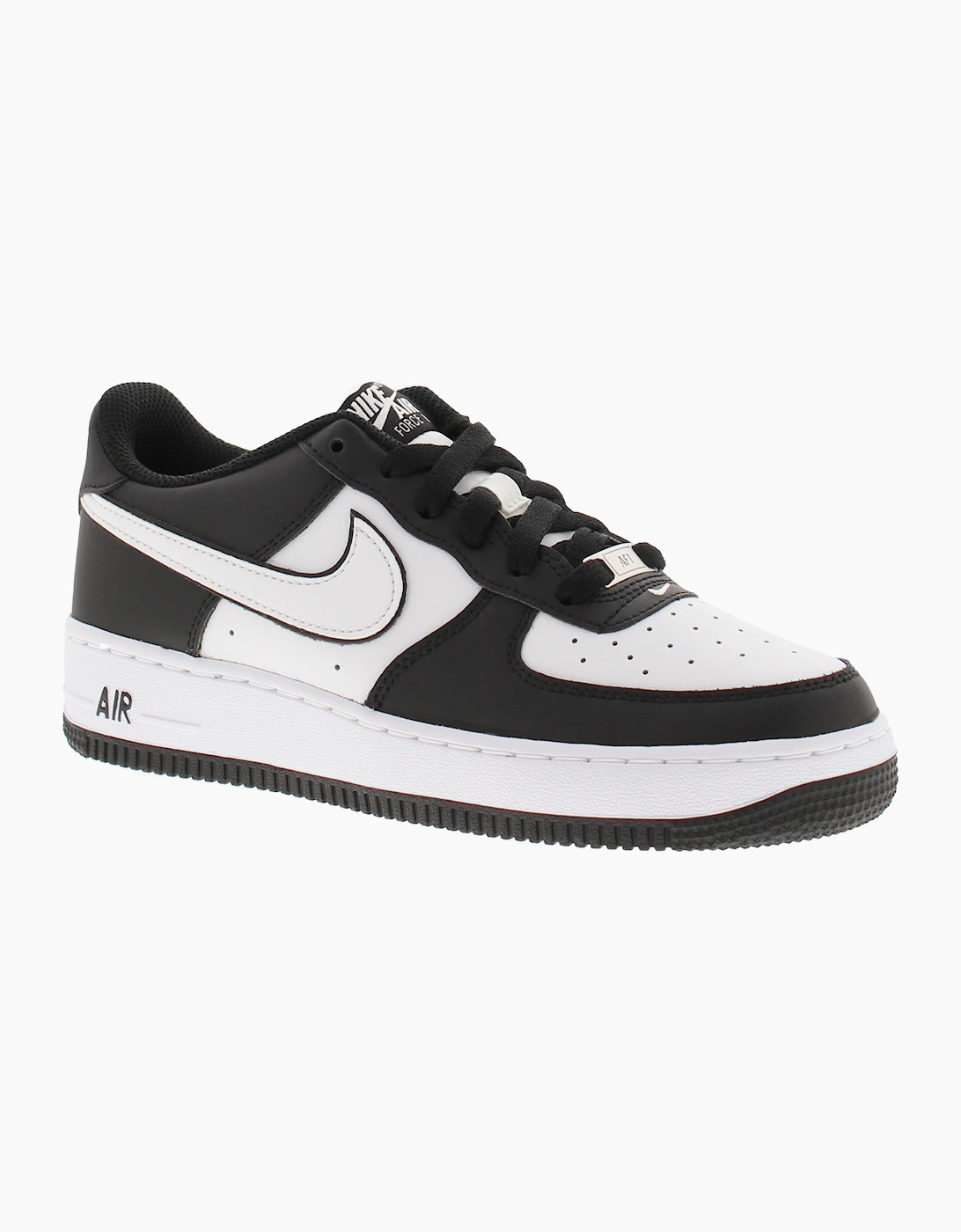 Nike Junior Childrens Trainers Air Force 1 Lv8 2 Lace Up black white UK Size