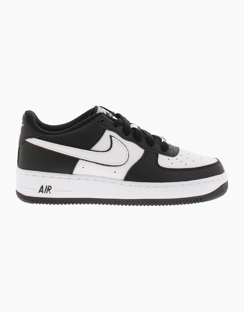 Nike Junior Childrens Trainers Air Force 1 Lv8 2 Lace Up black white UK Size