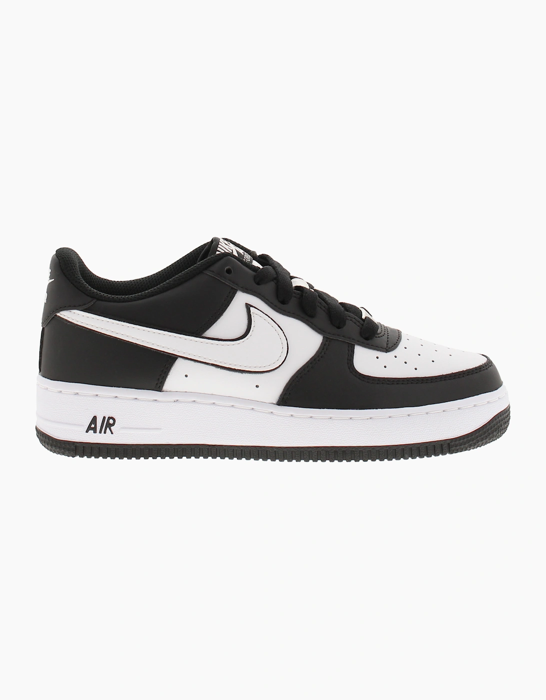 Nike Junior Childrens Trainers Air Force 1 Lv8 2 Lace Up black white UK Size