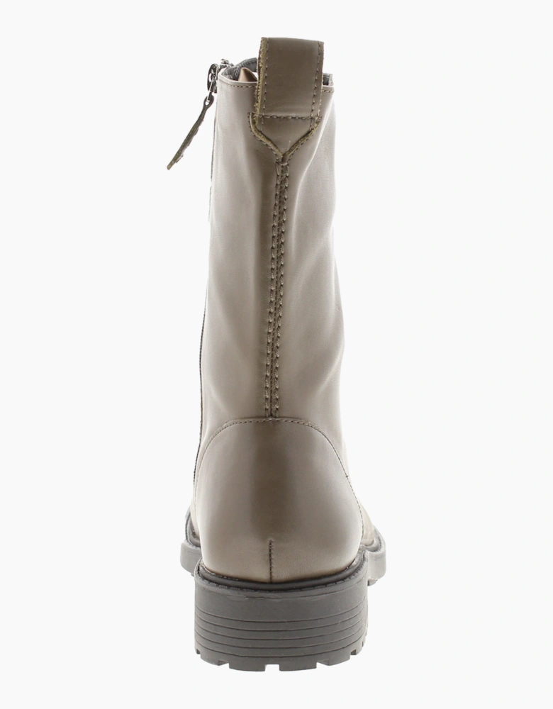 Clarks Womens Ankle Boots Orinoco 2 style Zip dark olive UK Size