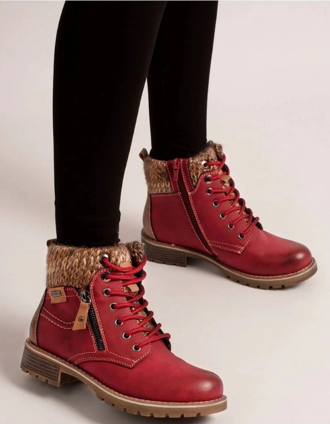 Lunar Millie GLB123 red waterproof boot