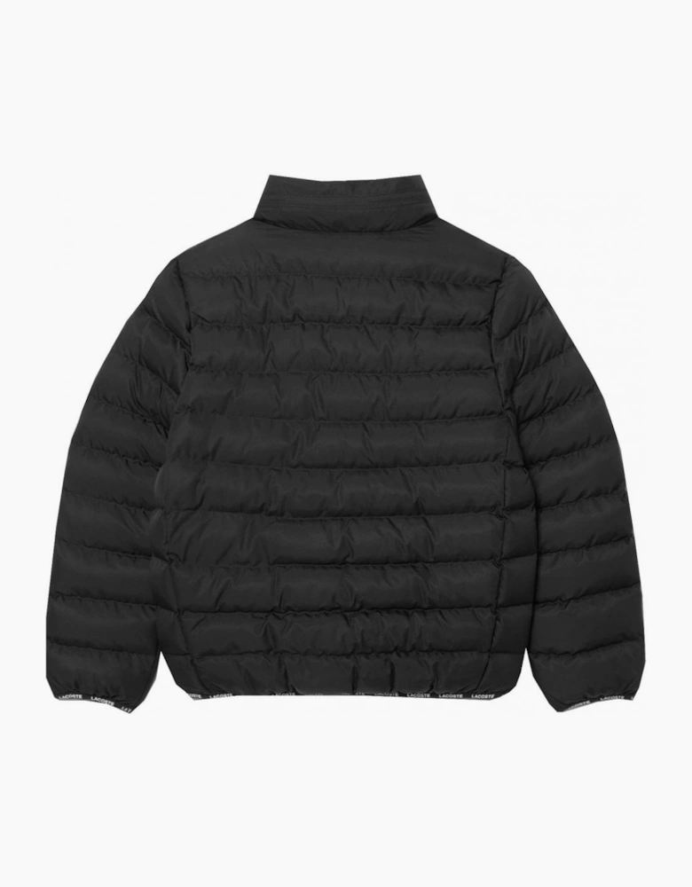 Lacoste Boy's Black Puffer Jacket