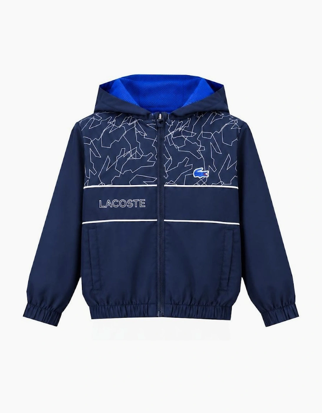 Lacoste Boy's Navy Diamond Taffeta Tracksuit