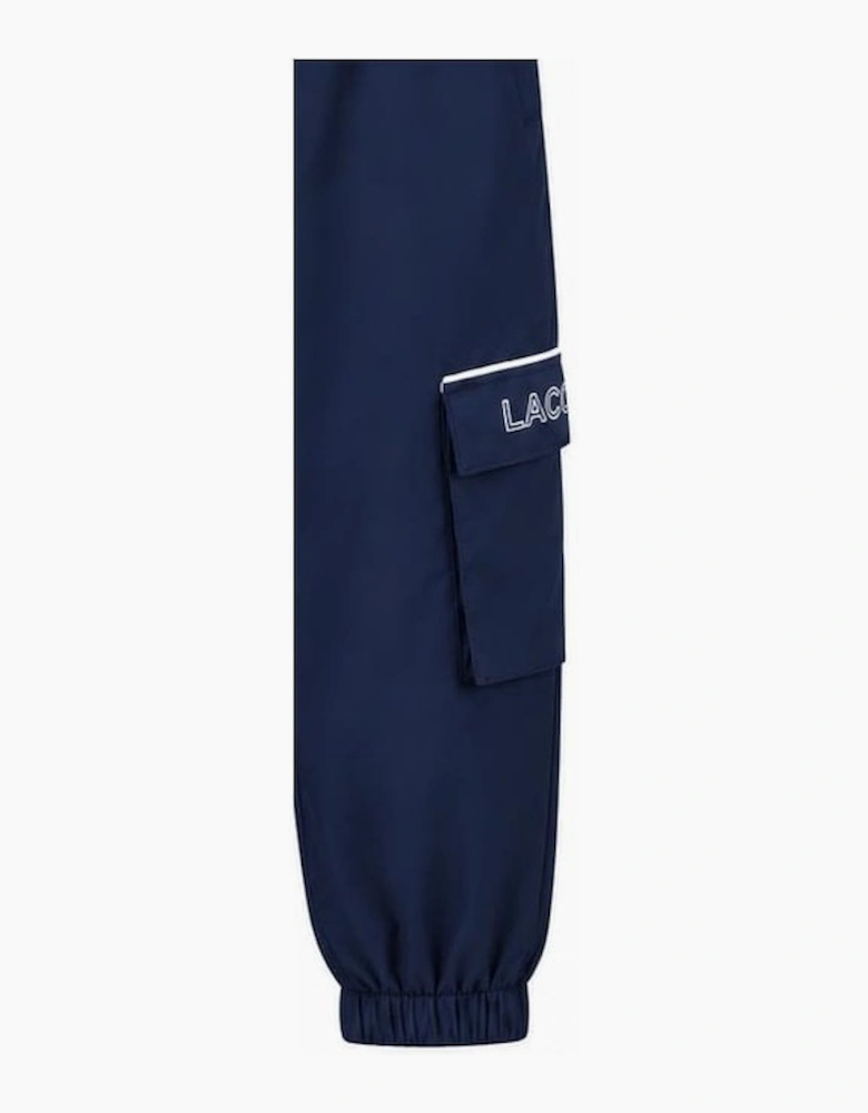 Lacoste Boy's Navy Diamond Taffeta Tracksuit