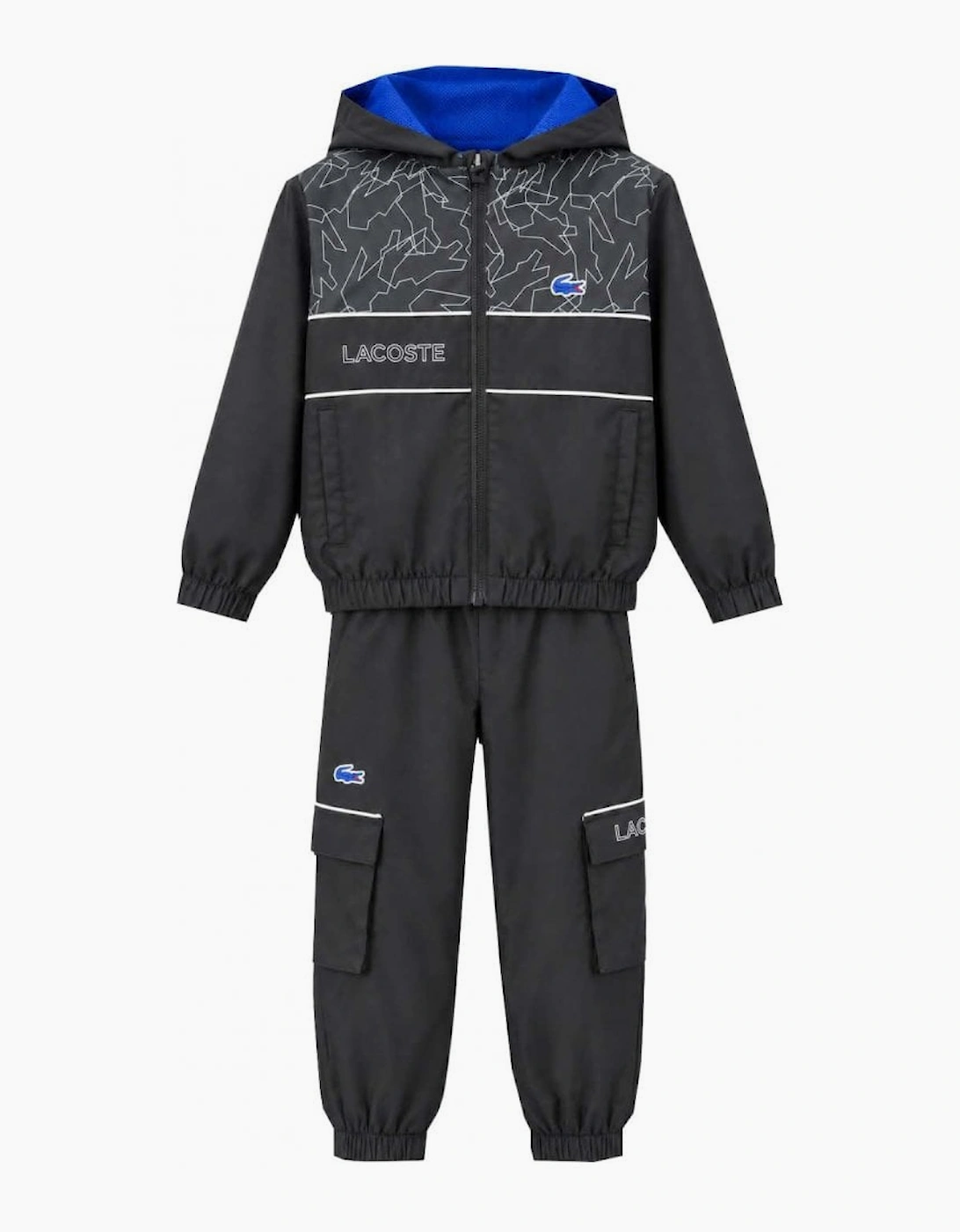 Lacoste Lacoste Boy's Black Diamond Taffeta Tracksuit