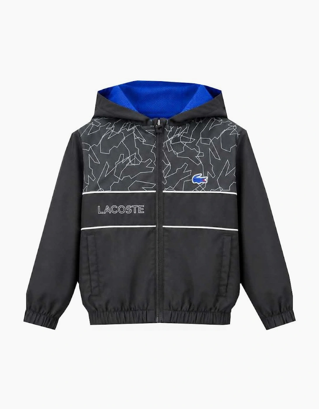 Lacoste Boy's Black Diamond Taffeta Tracksuit
