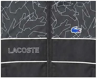 Lacoste Boy's Black Diamond Taffeta Tracksuit