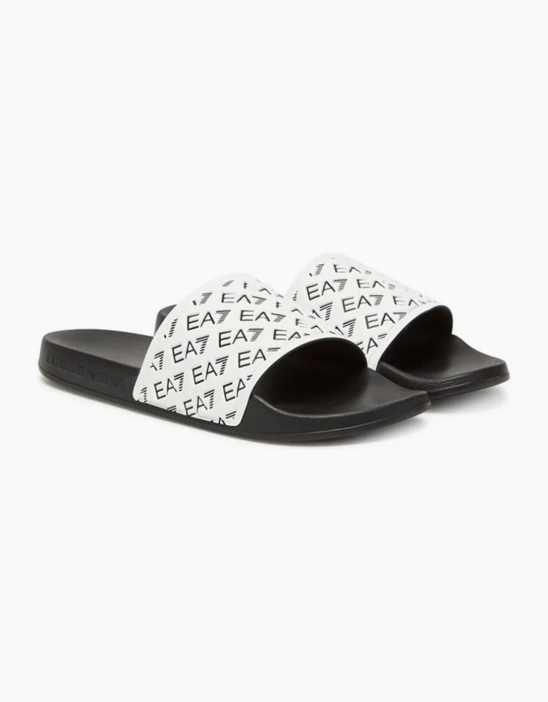 All Over Print Slider - White / Black