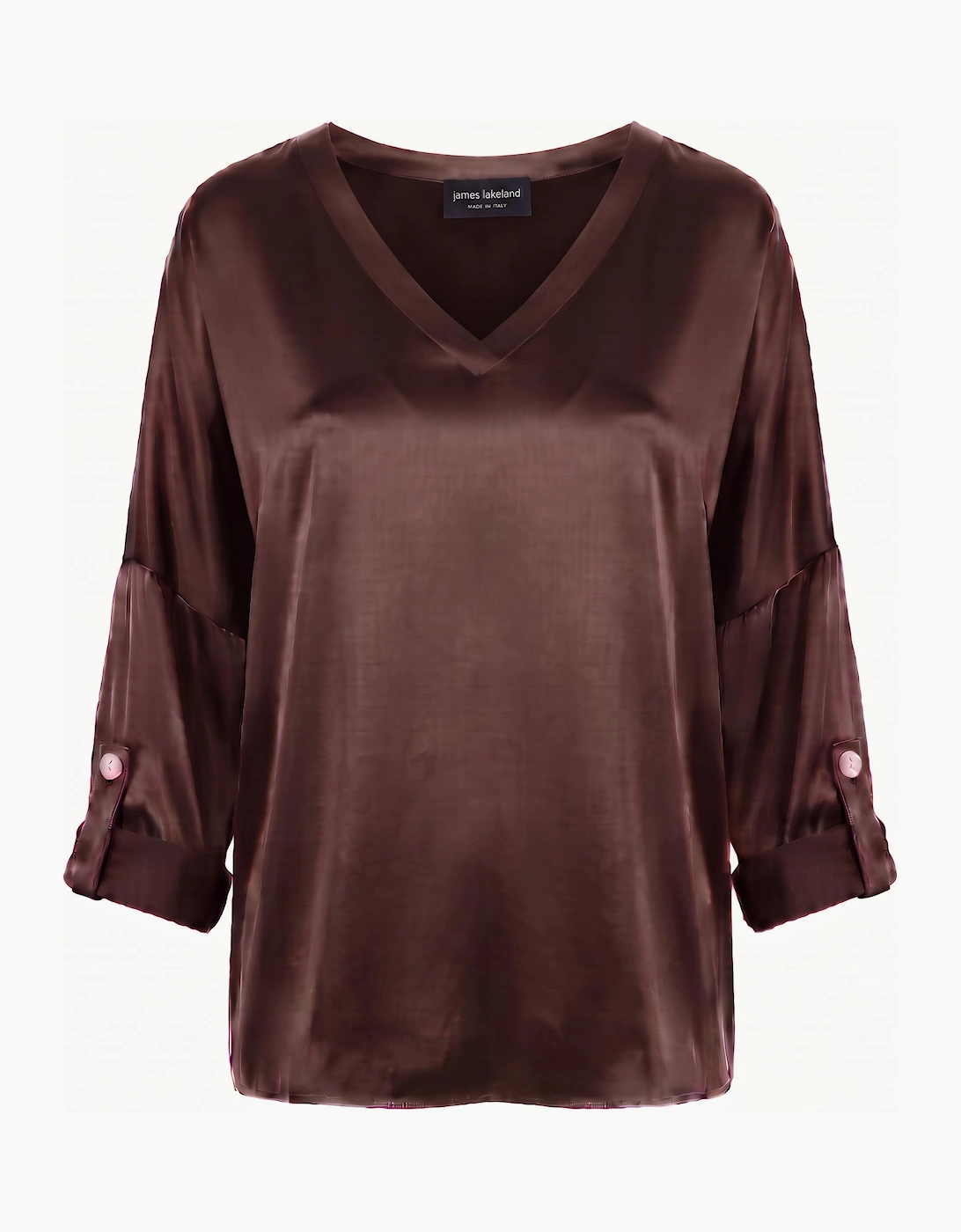 Satin Blouse Chocolate