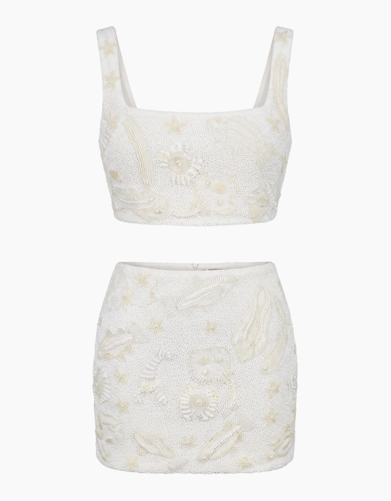Arizona Ivory Beaded Co-ord in Stock