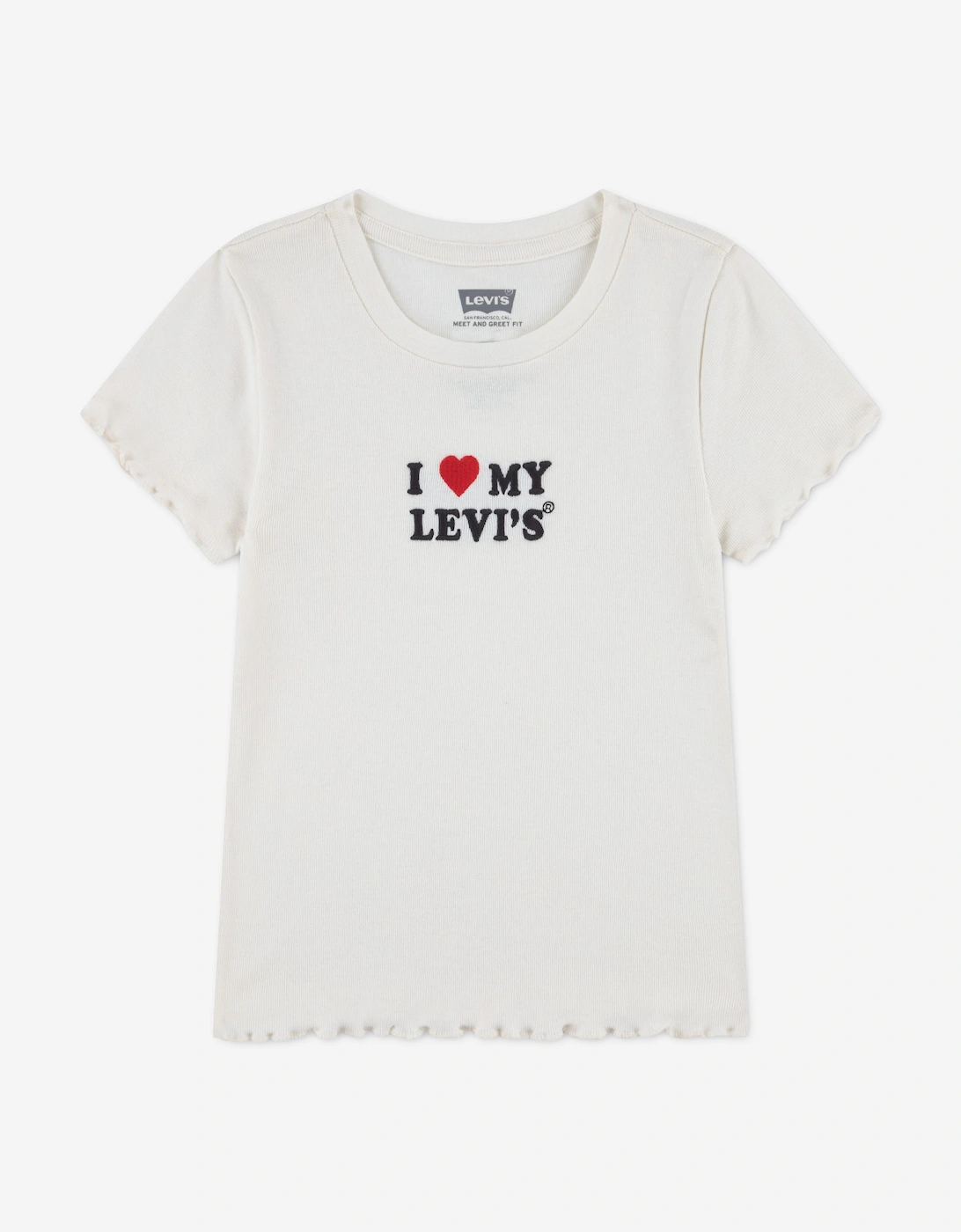 Levi's Girl's Levi's Girls I Heart My Levis T-Shirt in White