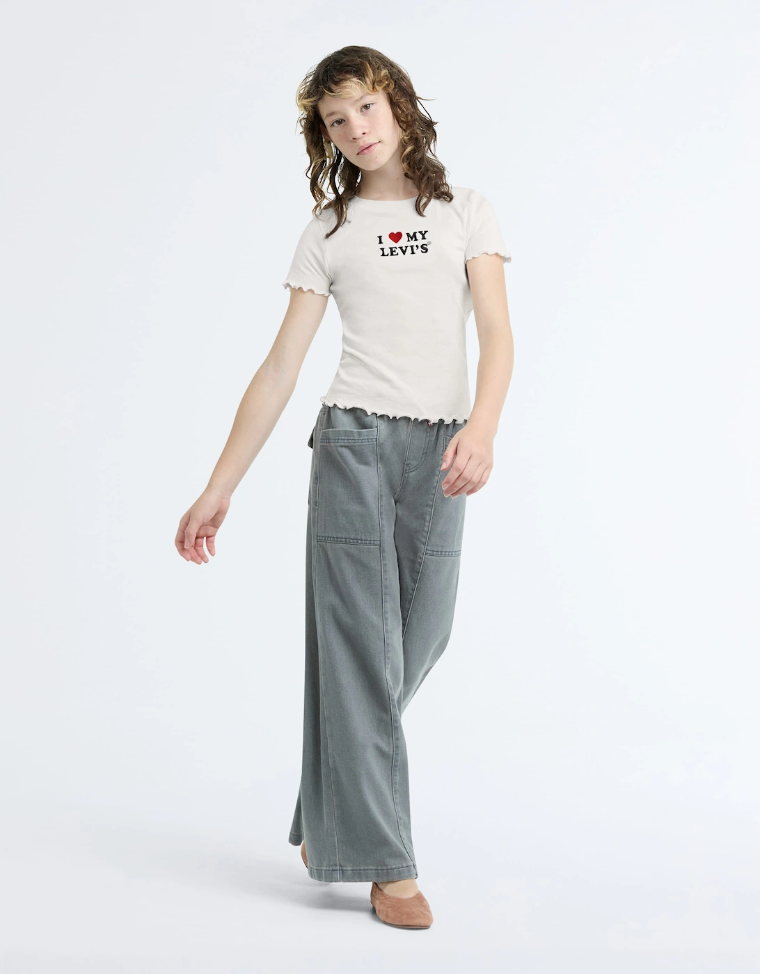 Levi's Girls I Heart My Levis T-Shirt in White