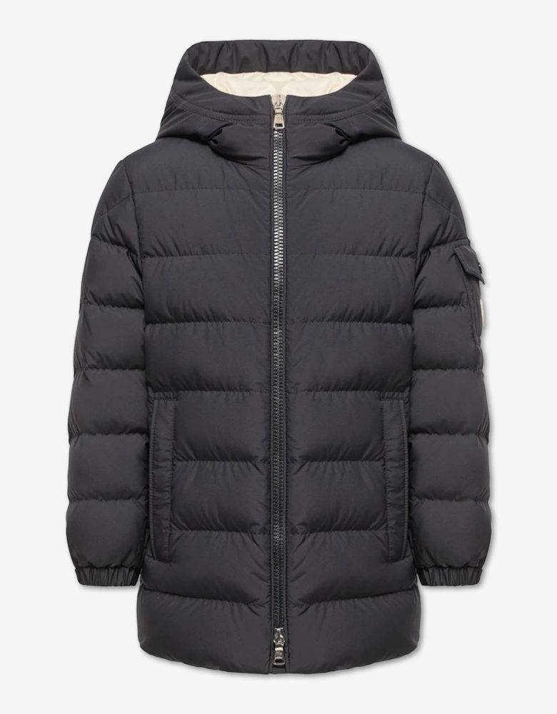 Moncler Enfant Boys Down Padded Brannock Puffer Jacket in Navy