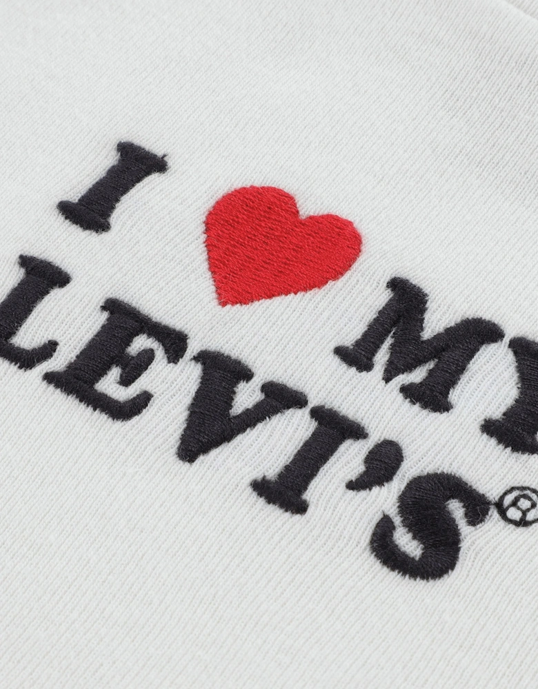 Levi's Girls I Heart My Levis T-Shirt in White