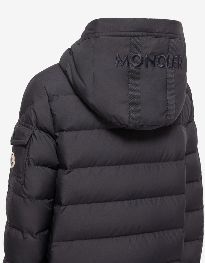 Moncler Enfant Boys Down Padded Brannock Puffer Jacket in Navy