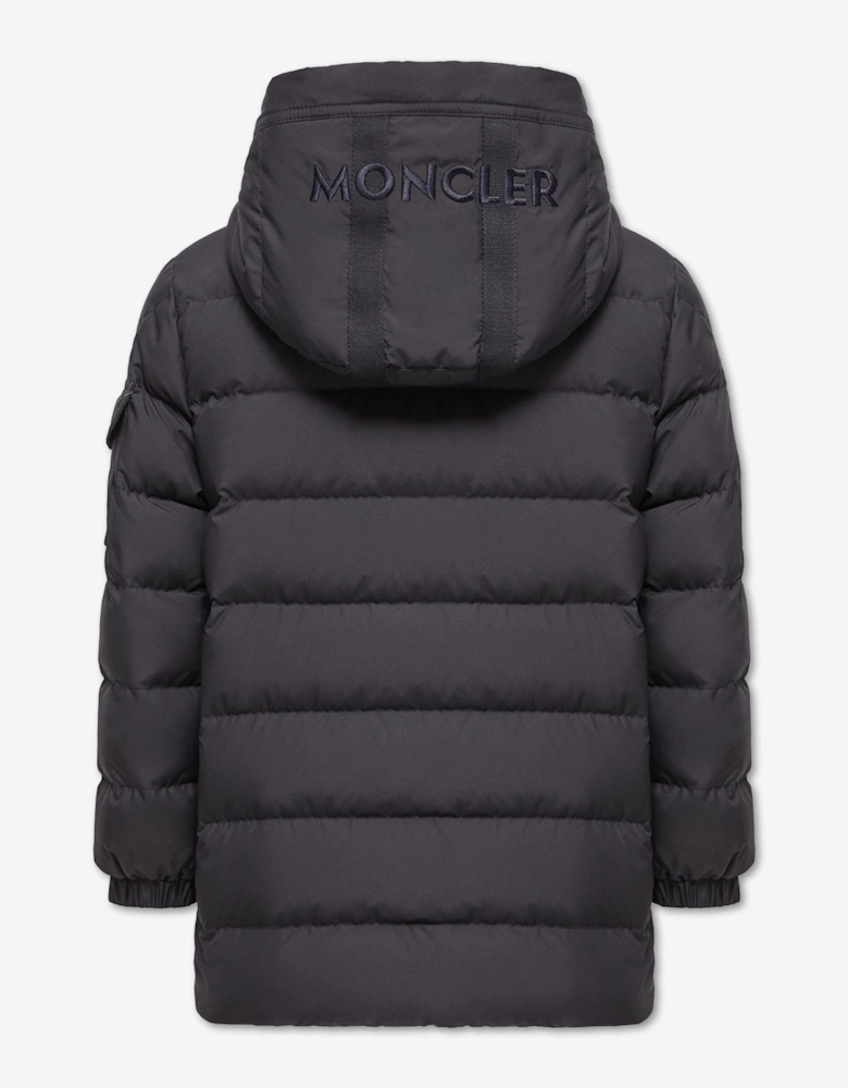 Moncler Enfant Boys Down Padded Brannock Puffer Jacket in Navy