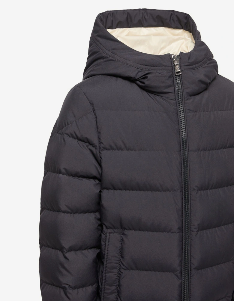 Moncler Enfant Boys Down Padded Brannock Puffer Jacket in Navy