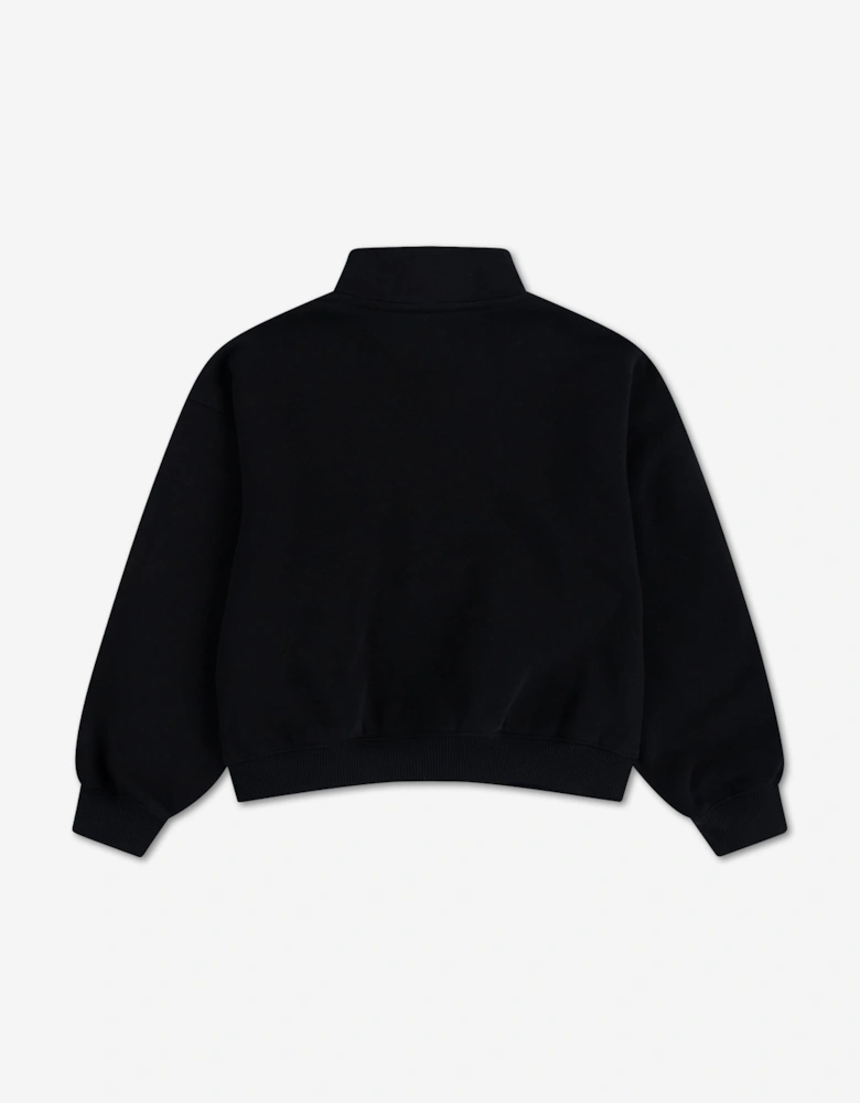 Nike Girls NSW STD Fleece 1/4 Zip Tracksuit in Black