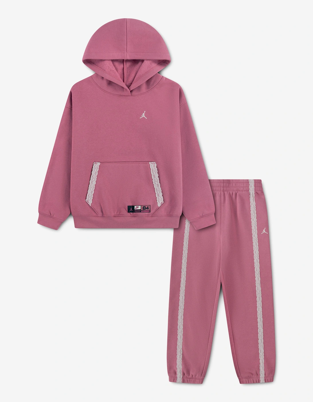 Nike Jordan Girls She's An Allstar PO Tracksuit in Pink