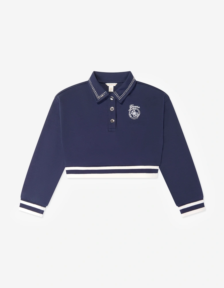Guess Girls Logo Skirt Set in Navy