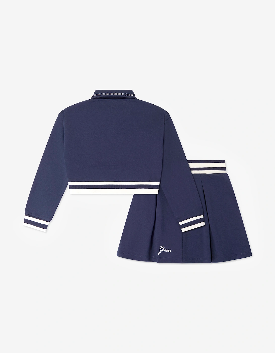 Guess Girls Logo Skirt Set in Navy