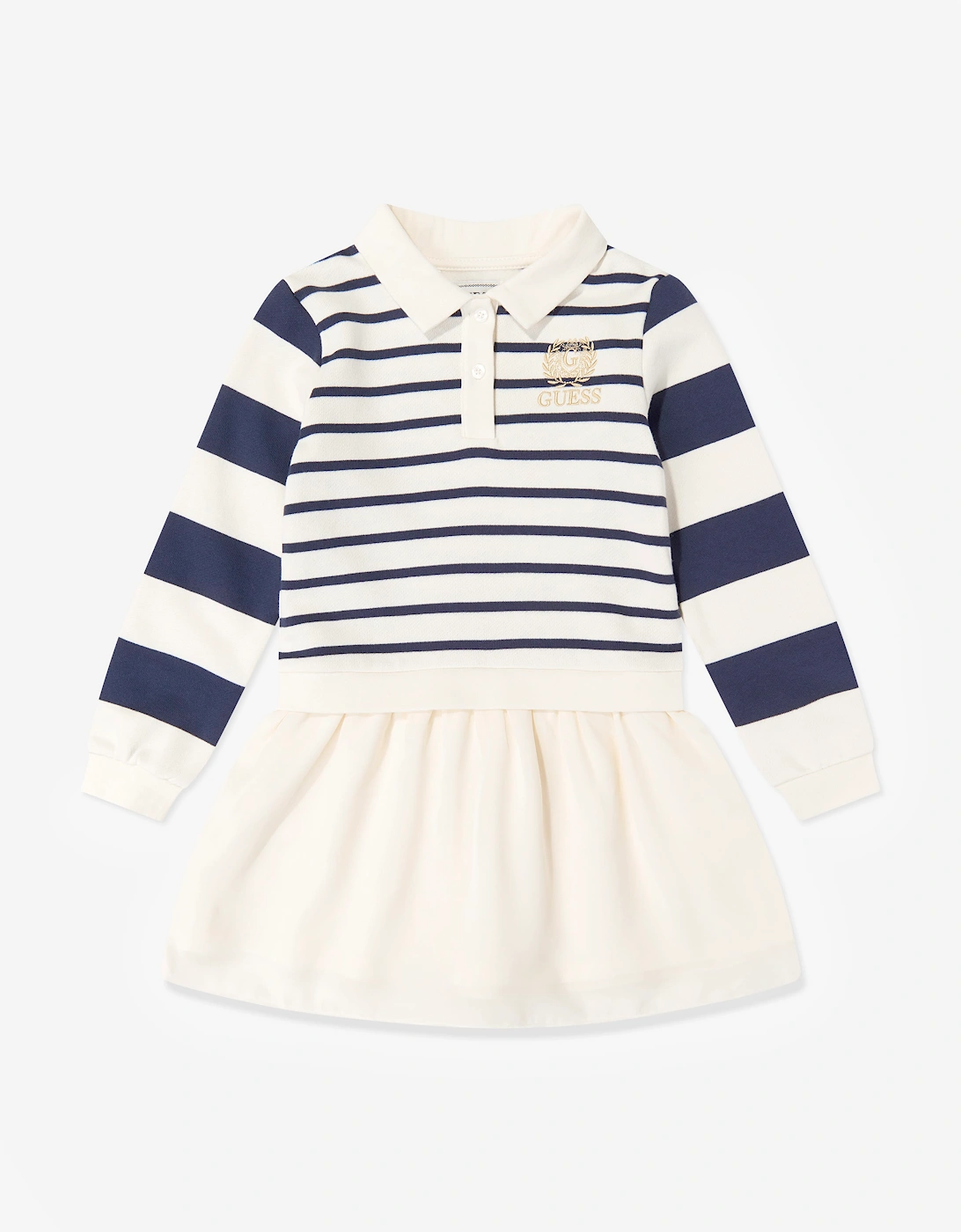 Guess Girl's Guess Girls Striped Sweater Dress in Ivory - Cream