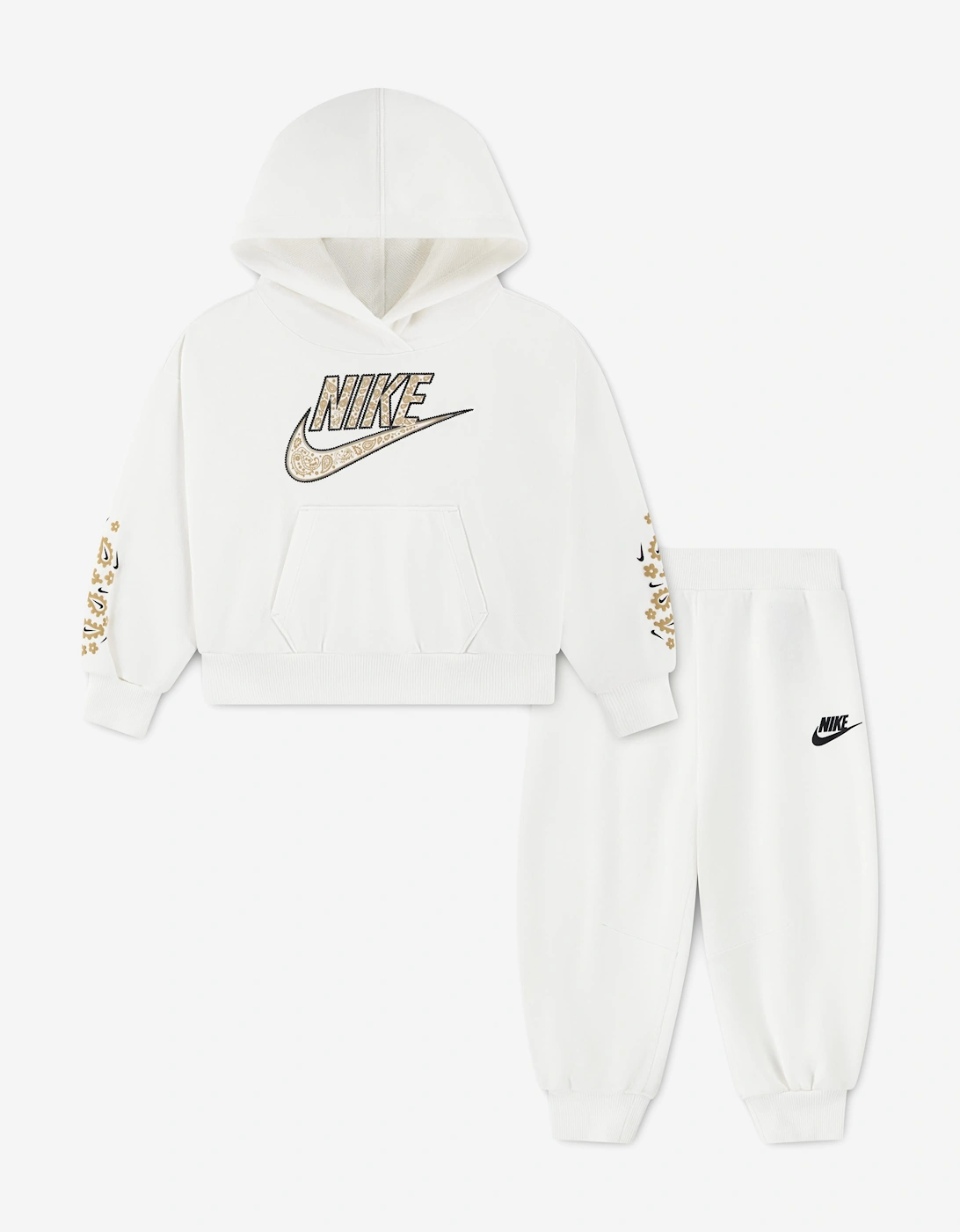 Nike Nike Boys Retro Hoodie Tracksuit in Ivory - Cream