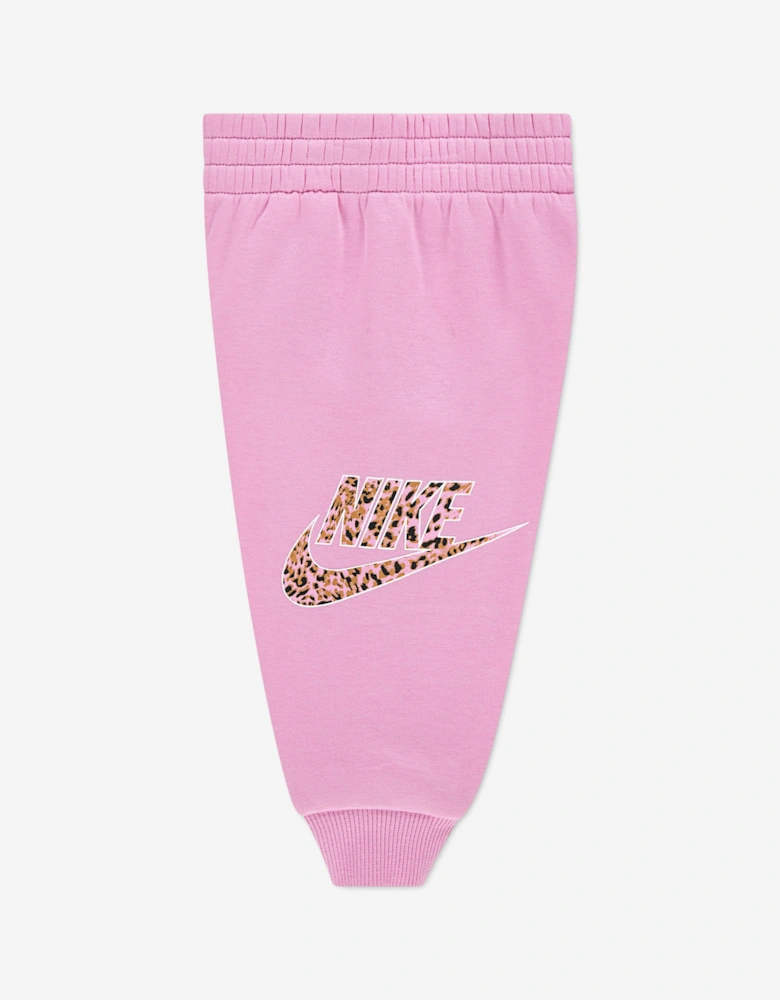 Nike Girls PO Hoodie Tracksuit in Pink