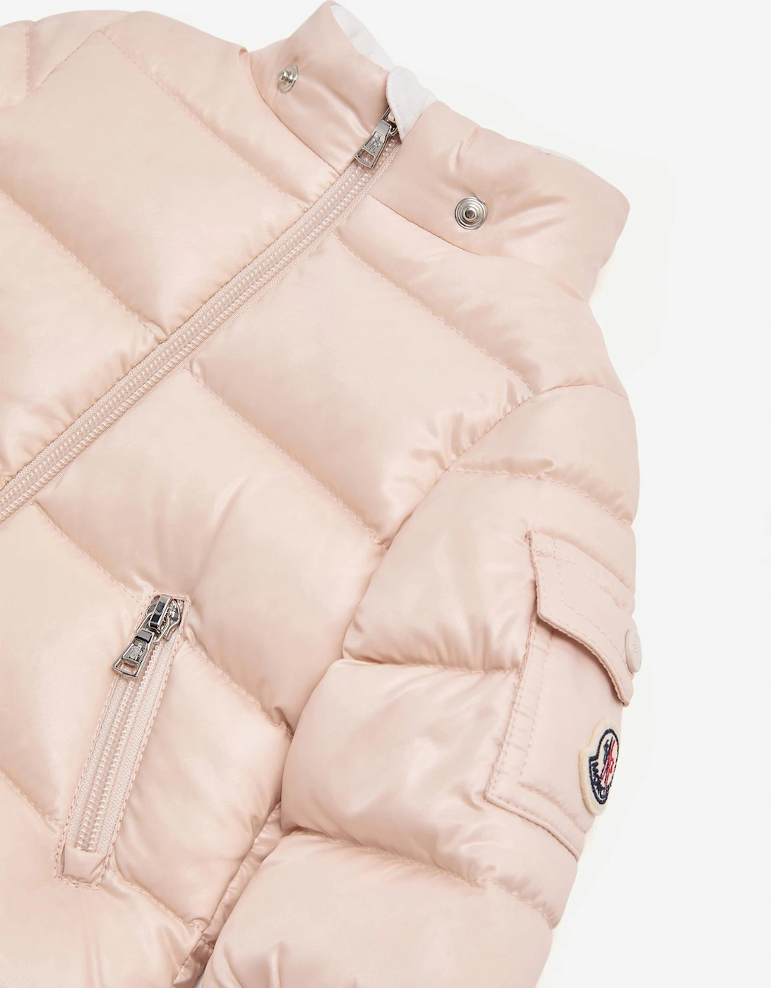 Moncler Enfant Baby Girls Down Padded Bady Jacket in Pink