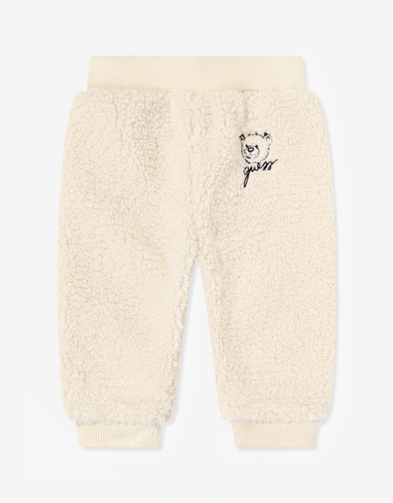 Guess Baby Bear Logo Tracksuit in Beige