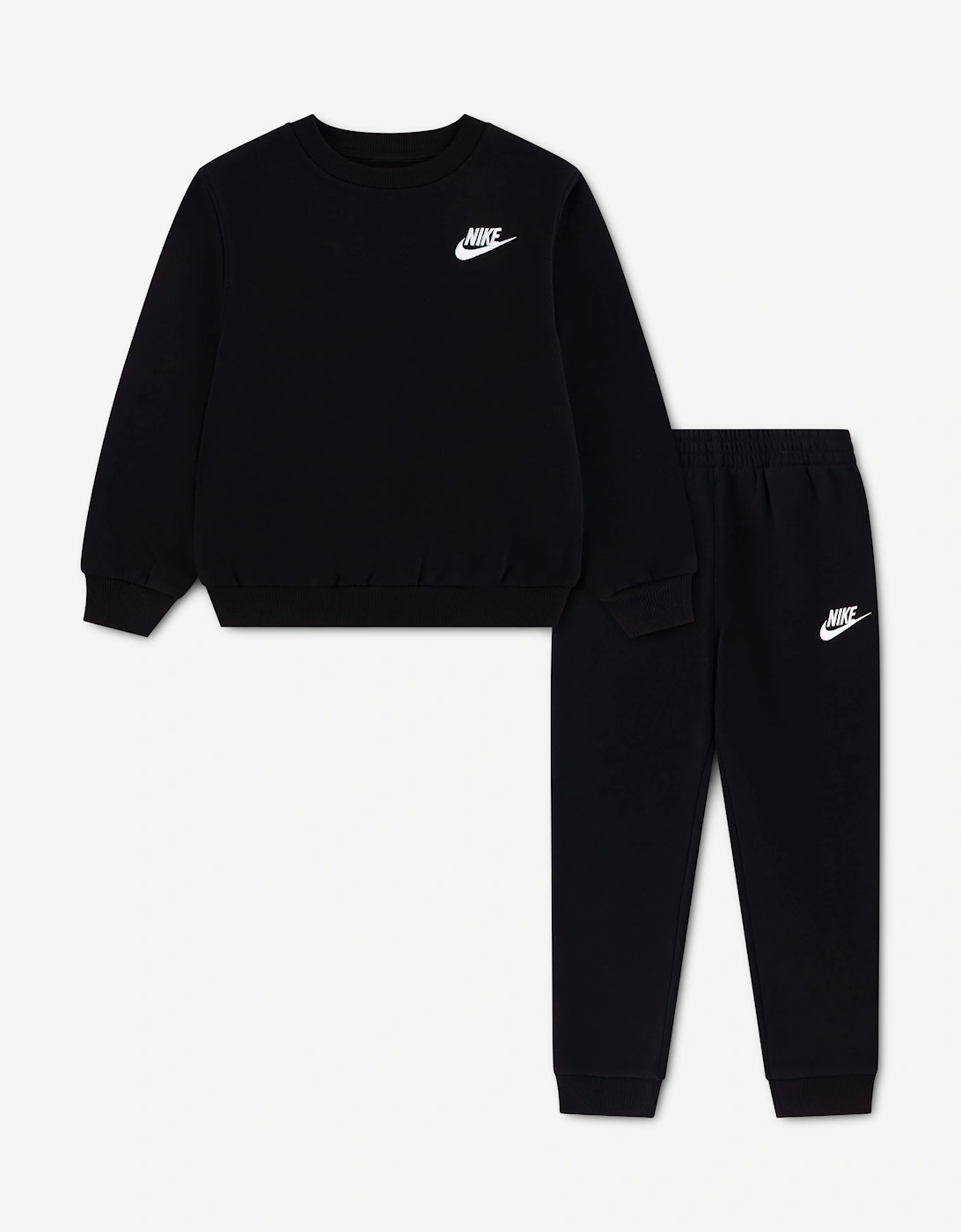Nike Nike Kids LBR Crew Tracksuit in Black