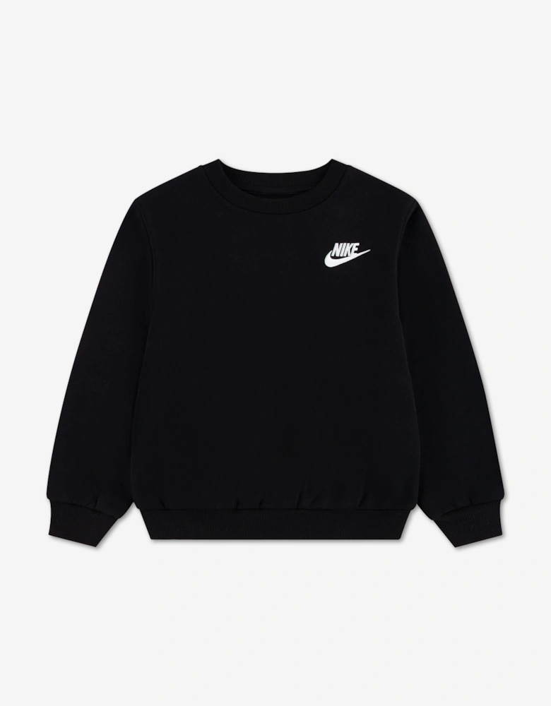 Nike Kids LBR Crew Tracksuit in Black
