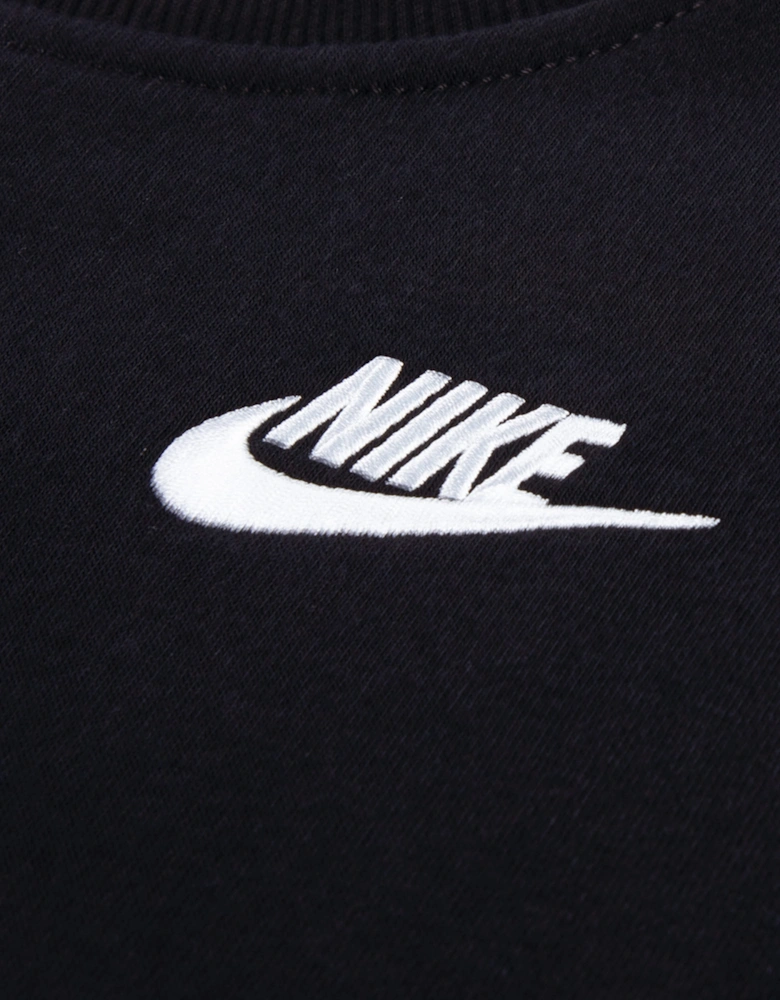 Nike Kids LBR Crew Tracksuit in Black