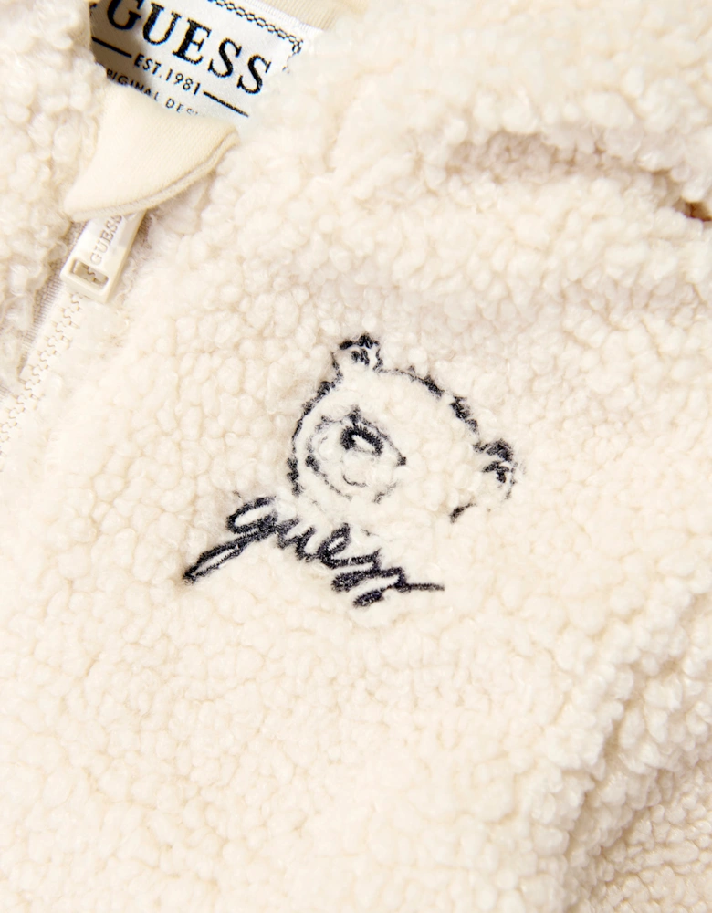 Guess Baby Bear Logo Tracksuit in Beige