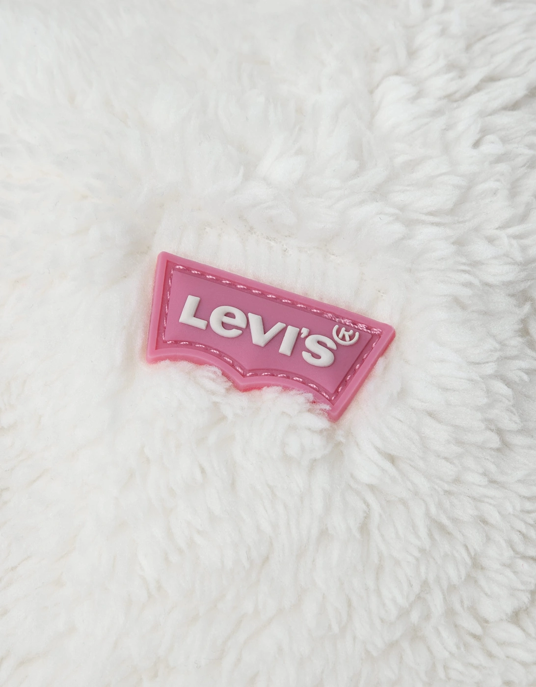 Levi's Girls Sherpa Half Zip in Ivory