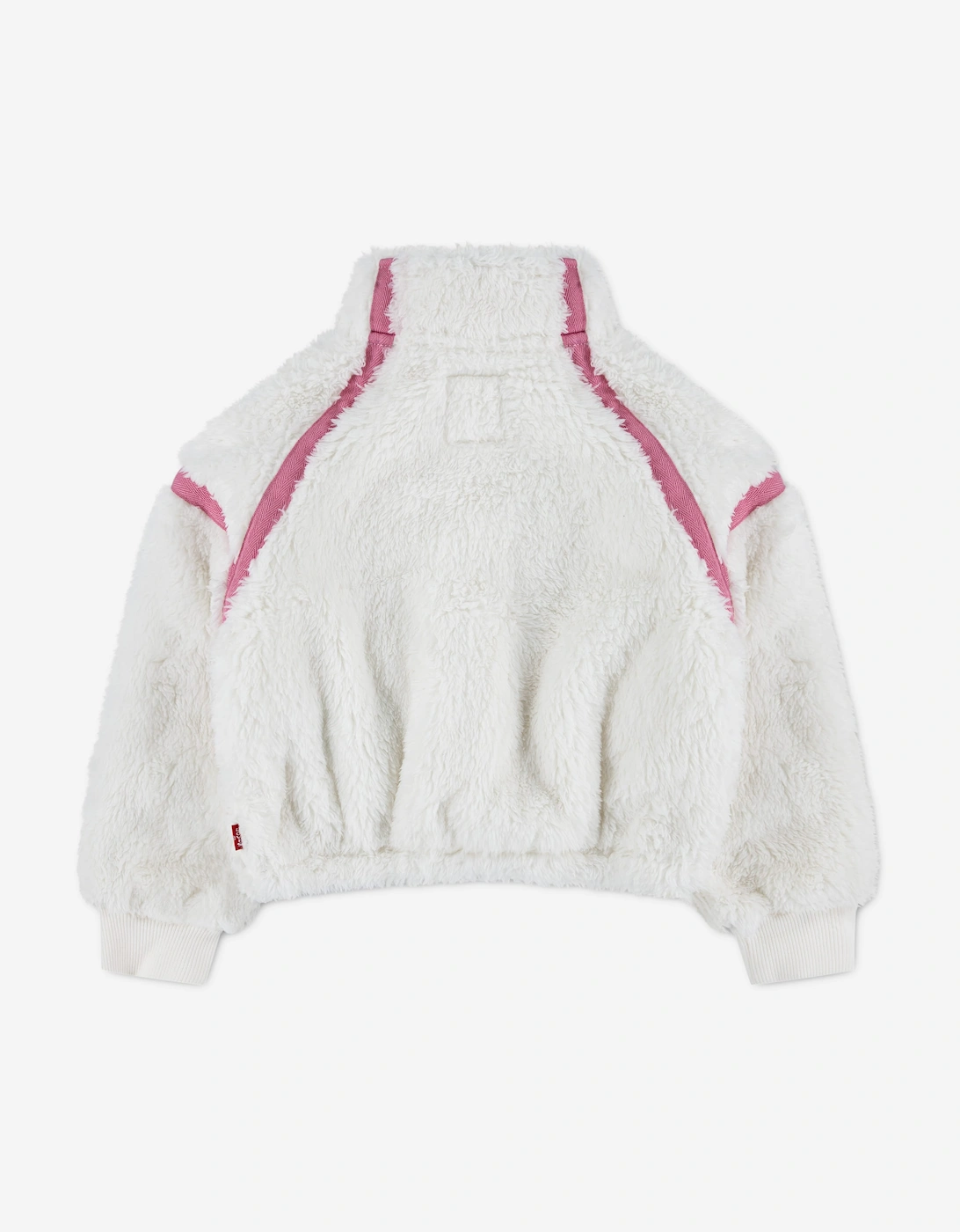 Levi's Girls Sherpa Half Zip in Ivory