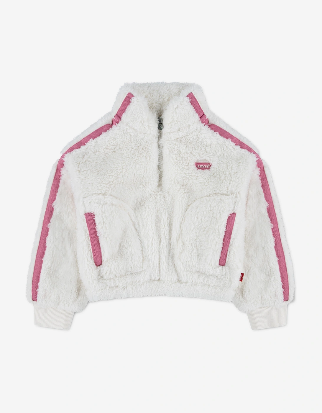 Levi's Levi's Girls Sherpa Half Zip in Ivory - Cream