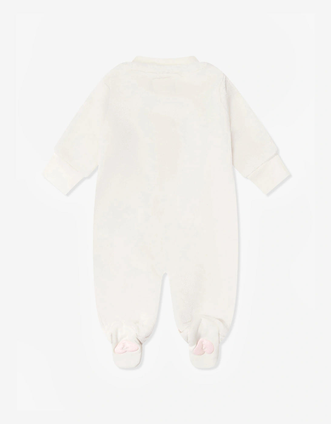 Guess Baby Girls Faux Fur Babygrow in Ivory