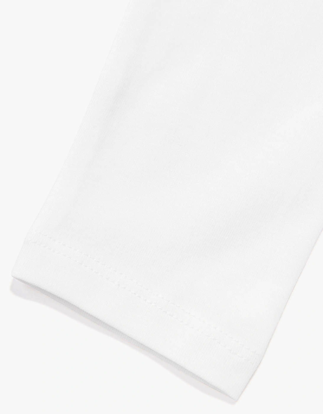 Guess Girls Long Sleeve Logo T-Shirt in White