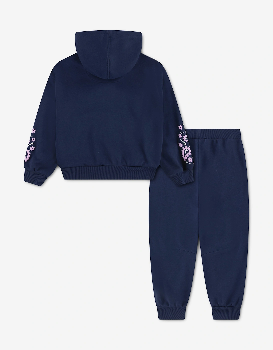 Nike Girls Retro Hoodie Tracksuit in Navy