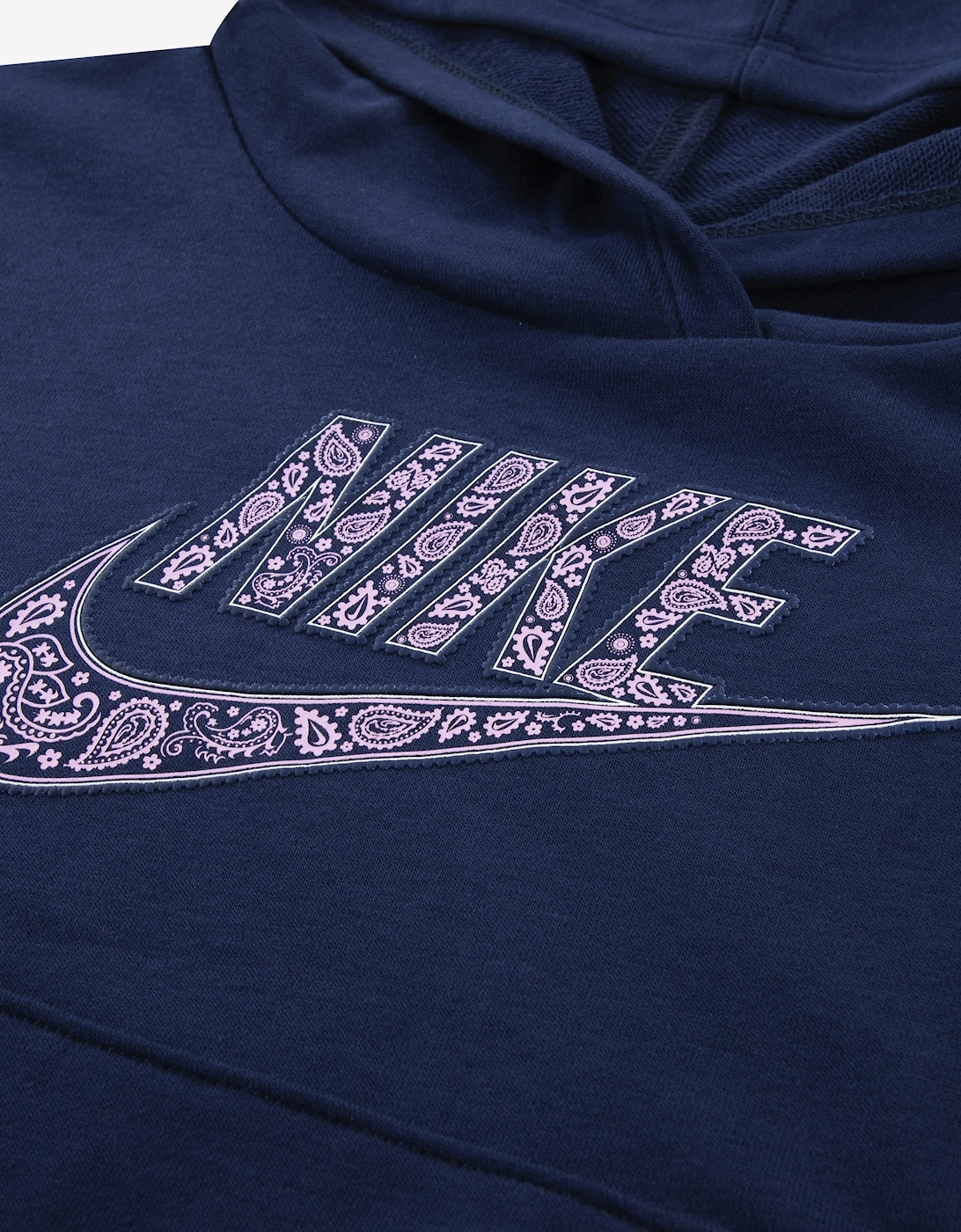 Nike Girls Retro Hoodie Tracksuit in Navy