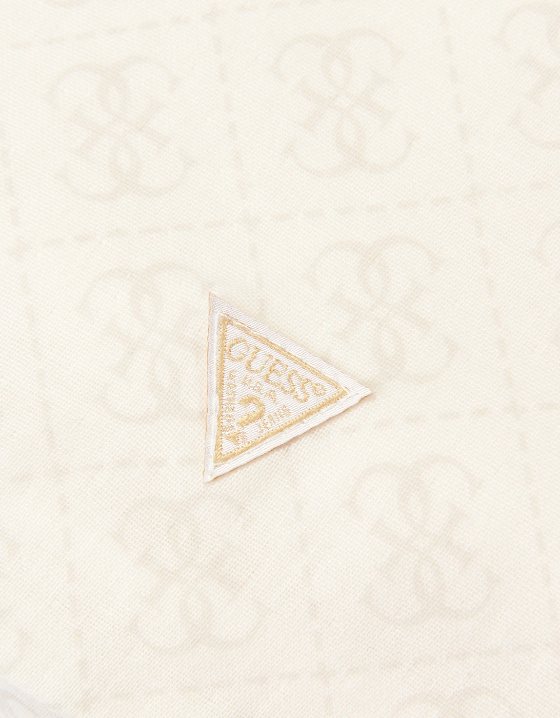 Guess Baby Logo Blanket with Pouch in Ivory