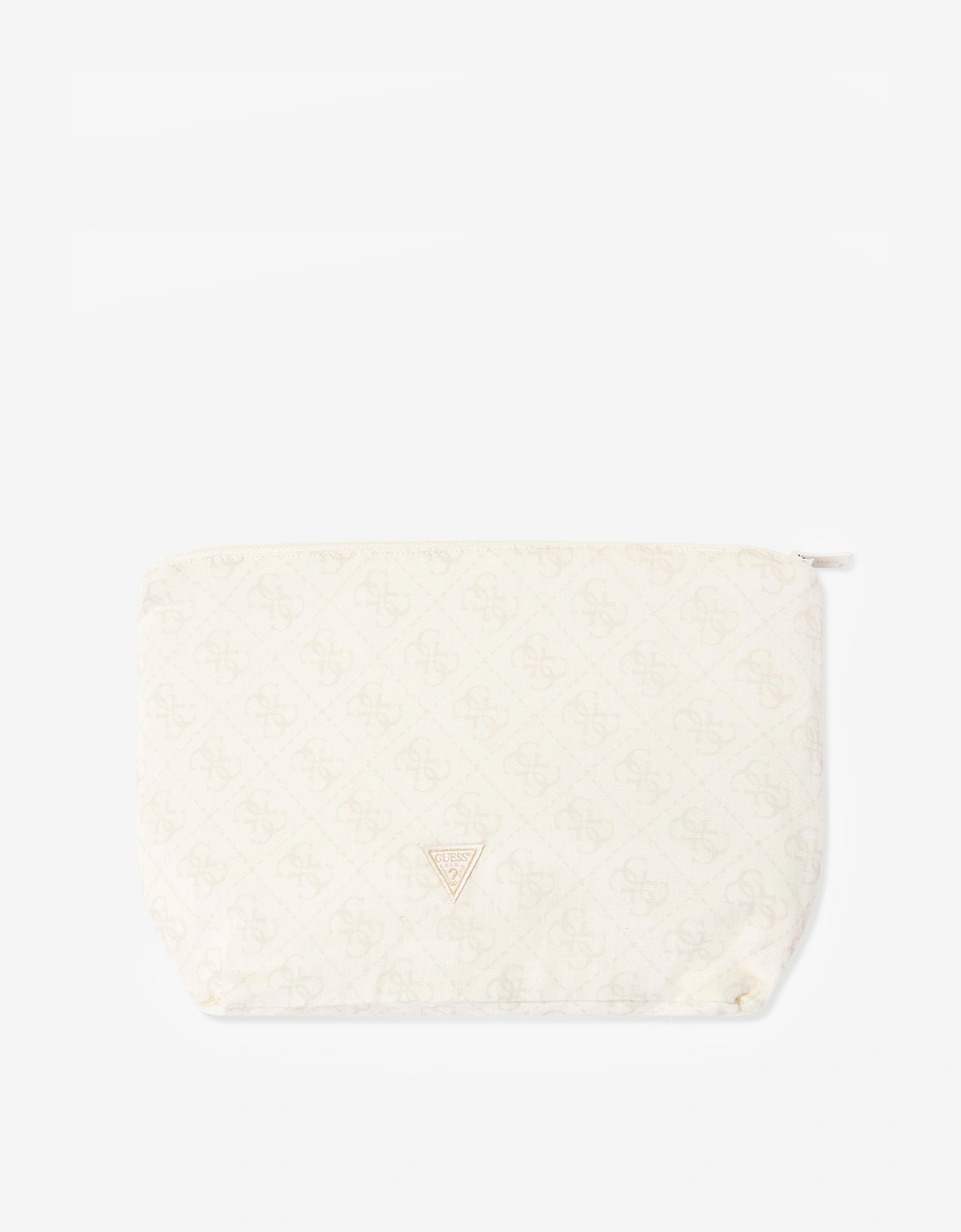 Guess Baby Logo Blanket with Pouch in Ivory