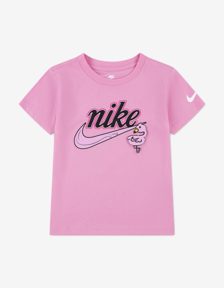 Nike Girls KSA Connecyed T-Shirt in Pink