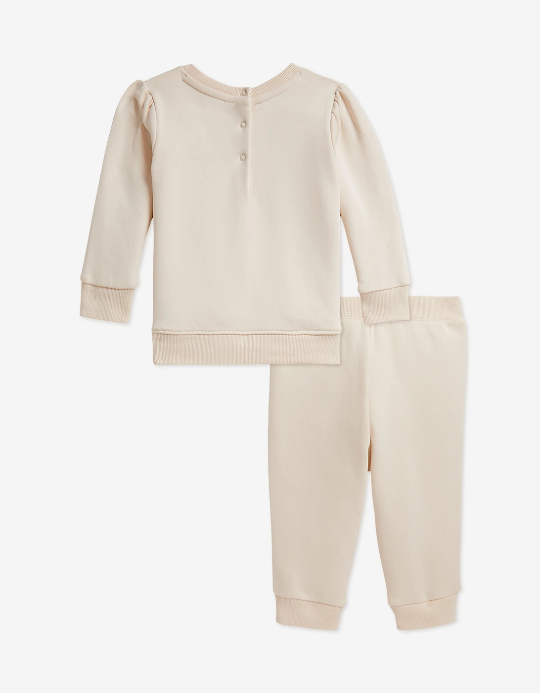 Ralph Lauren Baby Girls Polo Bear Tracksuit in Ivory