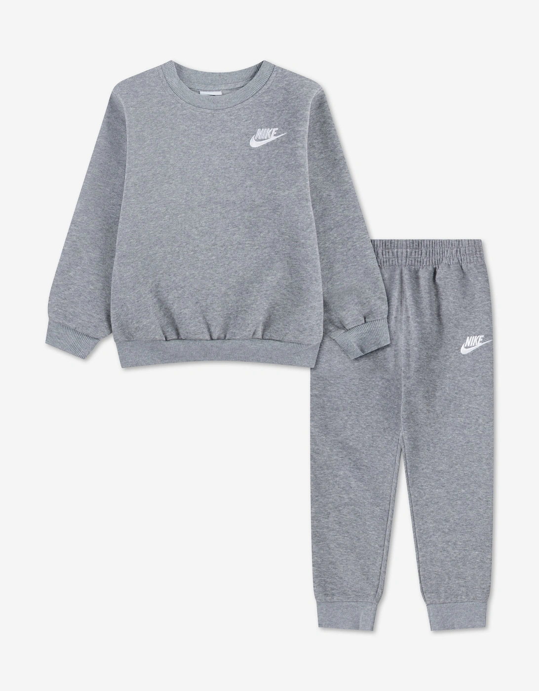 Nike Nike Kids LBR Crew Tracksuit in Grey