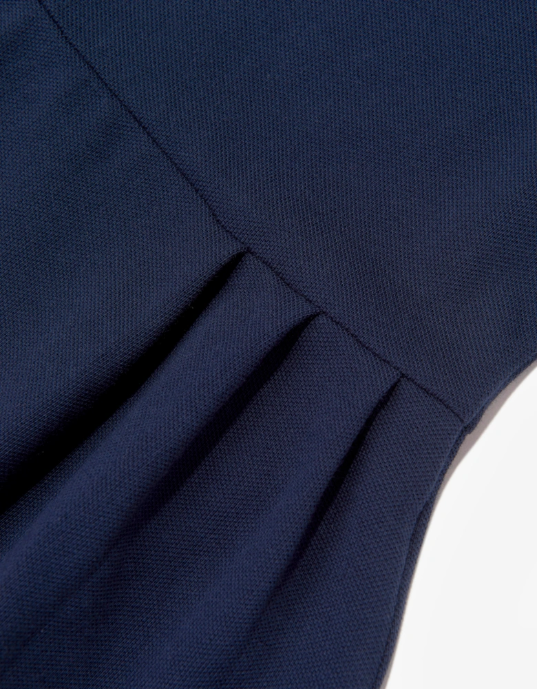 Tommy Hilfiger Girls Pleated Polo Dress in Navy