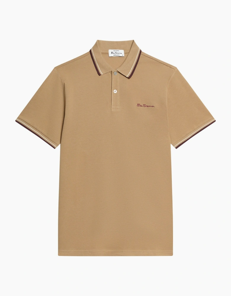 Ben Sherman Mens Signature Pique Short Sleeve Polo Shirt