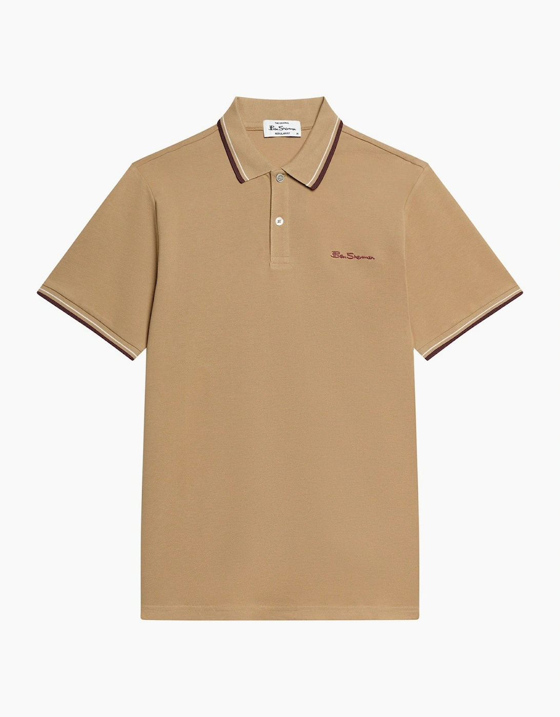 Ben Sherman Mens Signature Pique Short Sleeve Polo Shirt